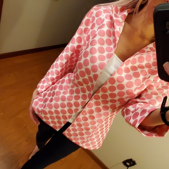 ubu Jackets & Blazers - NWT Ubu pink polka dot Blazer